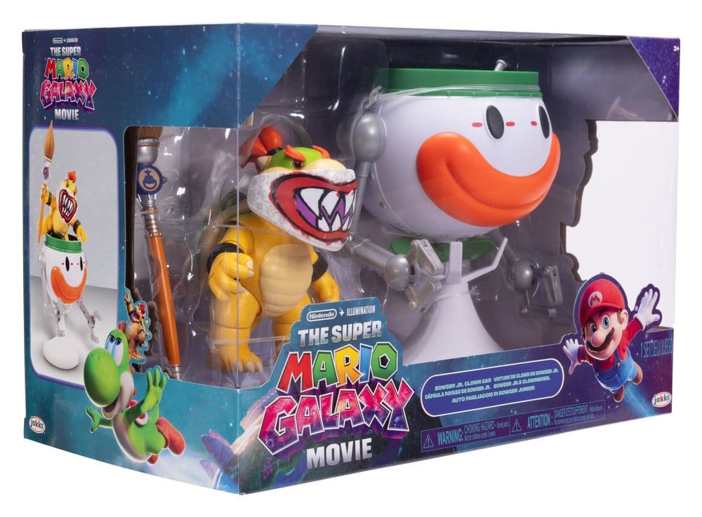 The Super Mario Galaxy Movie Action Figure Bowser Jr. with Clown Car 13 cm 0192995432284