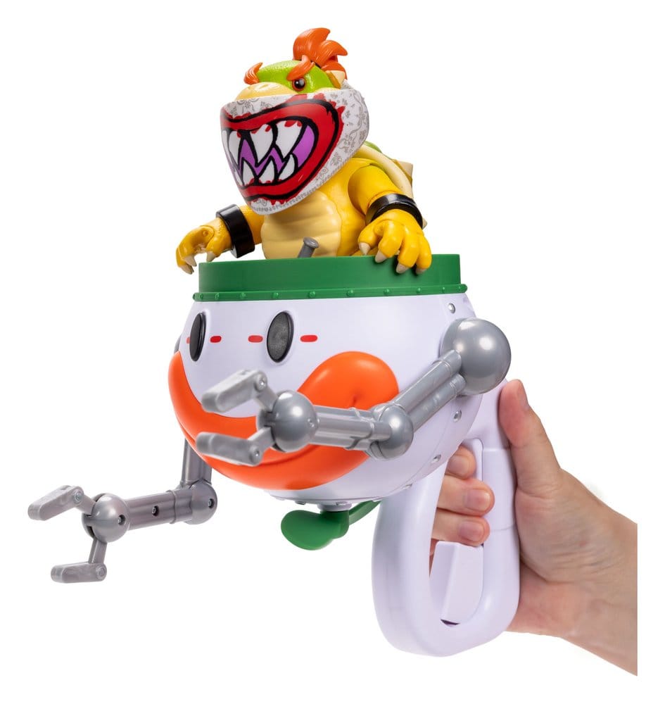 The Super Mario Galaxy Movie Action Figure Bowser Jr. with Clown Car 13 cm 0192995432284