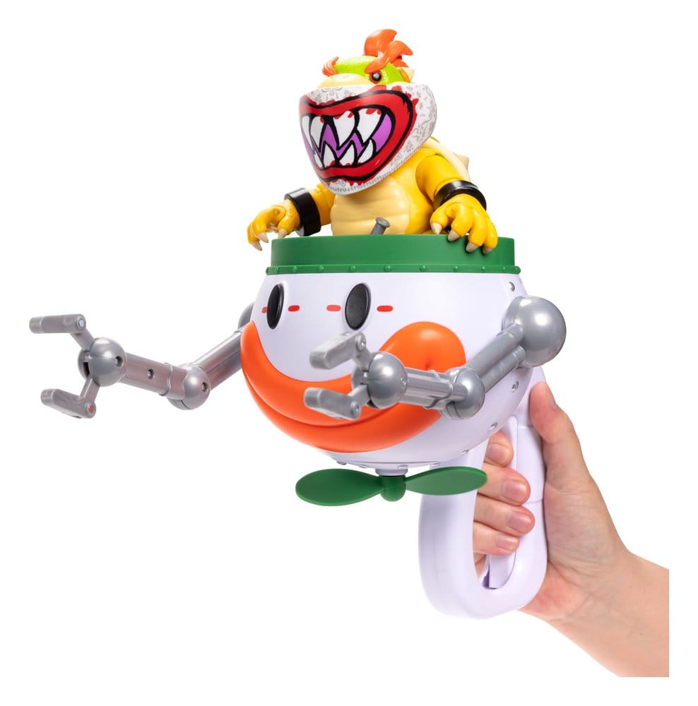 The Super Mario Galaxy Movie Action Figure Bowser Jr. with Clown Car 13 cm 0192995432284