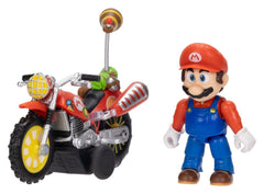 The Super Mario Galaxy Movie Action Figure with Pull Back Motorcycle Mario 6 cm 0192995432338