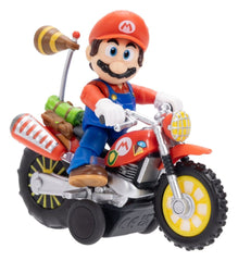 The Super Mario Galaxy Movie Action Figure with Pull Back Motorcycle Mario 6 cm 0192995432338