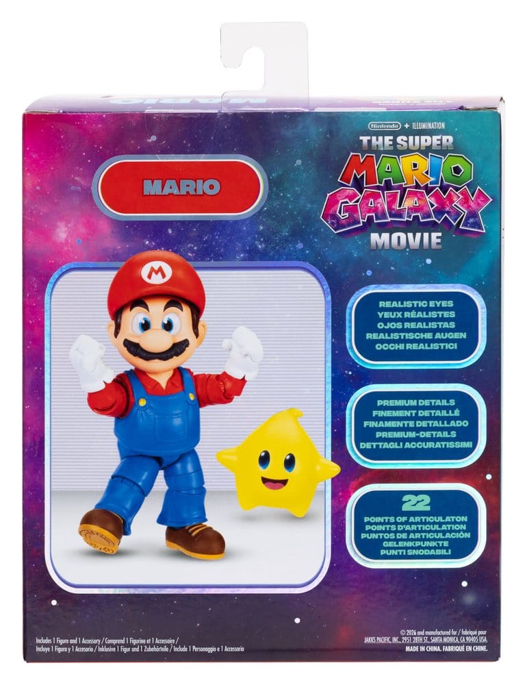 The Super Mario Galaxy Movie Action Figure Mario 13 cm 0192995432505