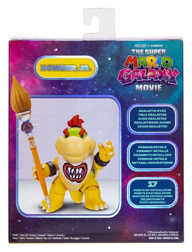 The Super Mario Galaxy Movie Action Figure Bowser Jr. 13 cm 0192995432536