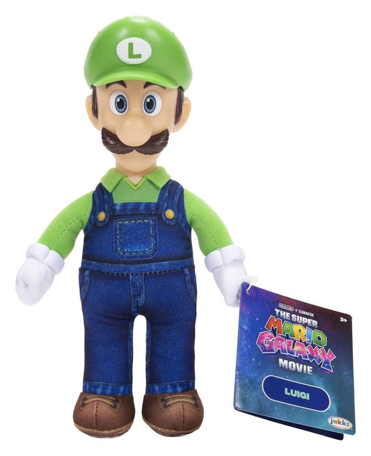 The Super Mario Galaxy Movie Plush Figure Luigi 23 cm 0192995432550