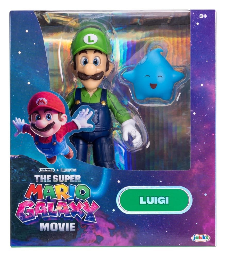 The Super Mario Galaxy Movie Action Figure Luigi 13 cm 0192995432789