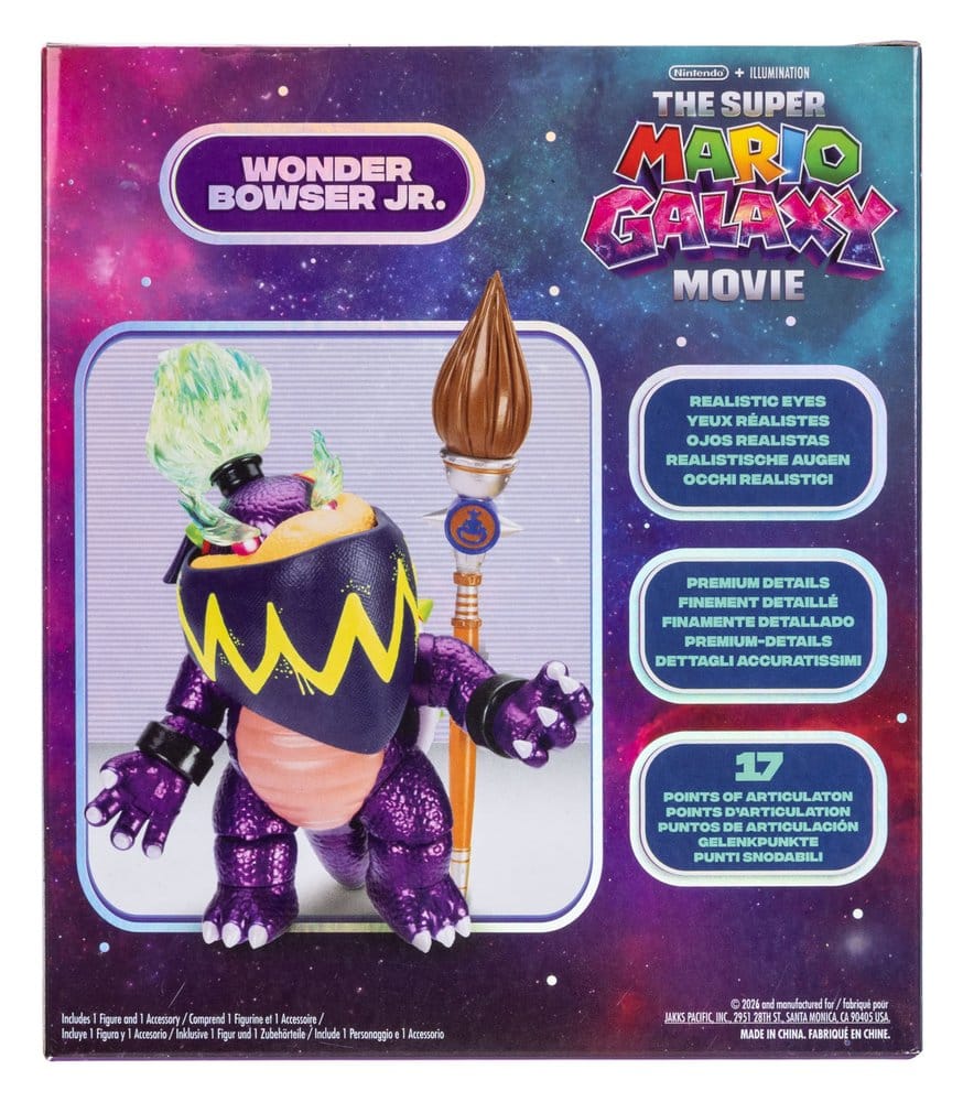 The Super Mario Galaxy Movie Action Figure Wonder Bowser Jr. 13 cm 0192995432796