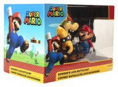 World of Nintendo Action Figure 3-Pack Mario vs. Bowser Lava Battle  0039897645124