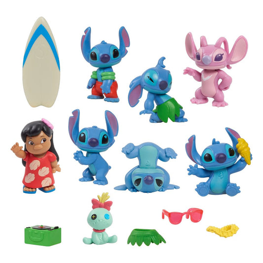 Lilo & Stitch Mini Figure 8-Pack Stitch Deluxe Figure Set 7 cm 0886144462597