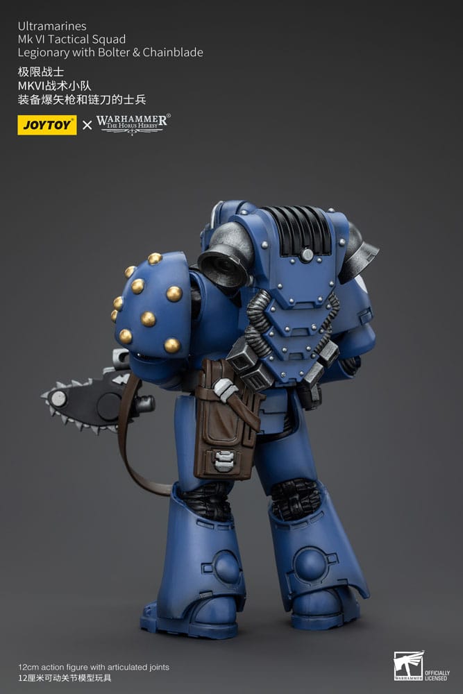 Warhammer The Horus Heresy Action Figure 1/18 Ultramarines MK VI Tactical Squad Legionary with Bolter& Chainblade 12 cm 6927054400089