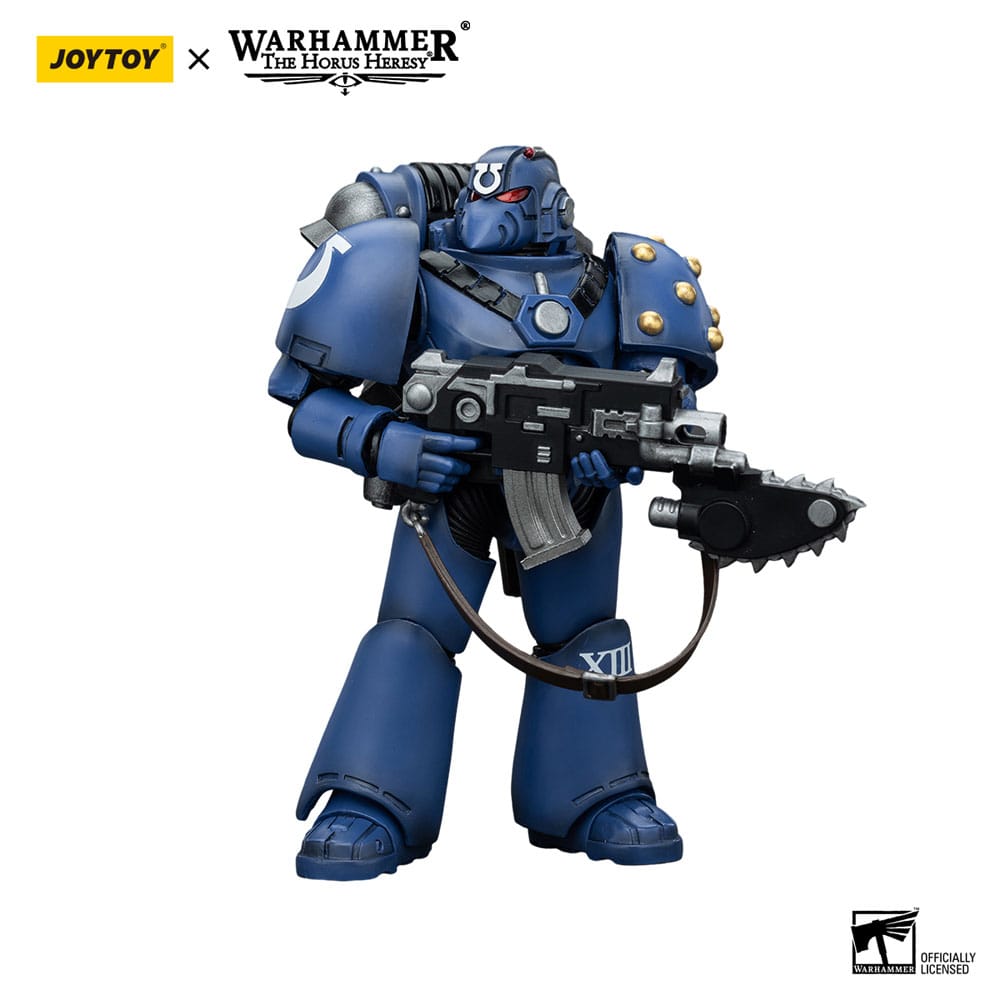 Warhammer The Horus Heresy Action Figure 1/18 Ultramarines MK VI Tactical Squad Legionary with Bolter& Chainblade 12 cm 6927054400089