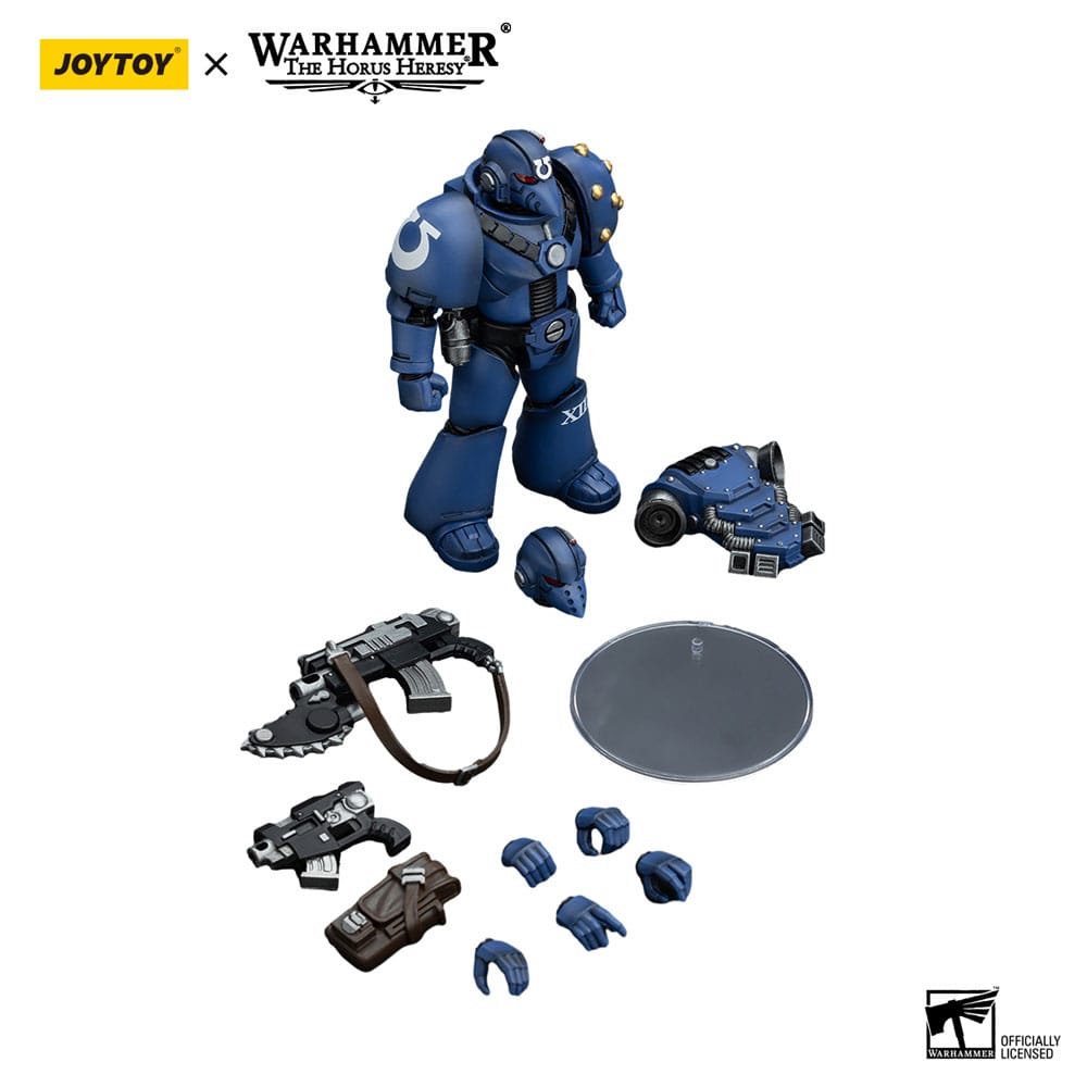 Warhammer The Horus Heresy Action Figure 1/18 Ultramarines MK VI Tactical Squad Legionary with Bolter& Chainblade 12 cm 6927054400089