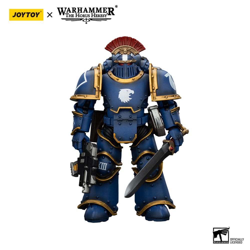 Warhammer The Horus Heresy Action Figure 1/18 Ultramarines Legion MKIII Tactical Squad Sergeant with Power Sword 12 cm 6927054400102