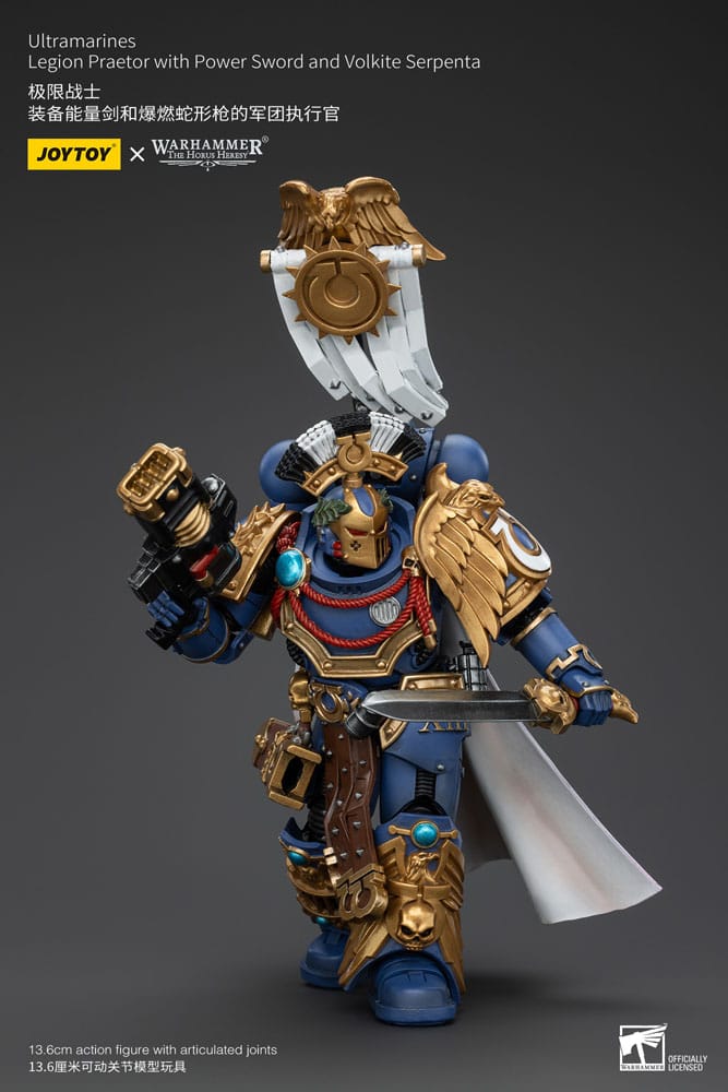 Warhammer The Horus Heresy Action Figure 1/18 Ultramarines Legion Praetor with Power Sword and Volkite Serpenta 20 cm 6927054400126