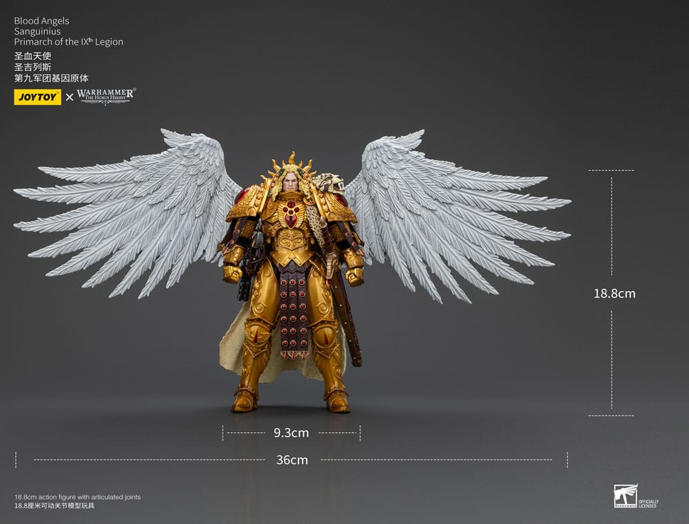Warhammer The Horus Heresy Action Figure 1/18 Blood Angels Sanguinius Primarch of the IXth Legion 19 cm 6927054400218