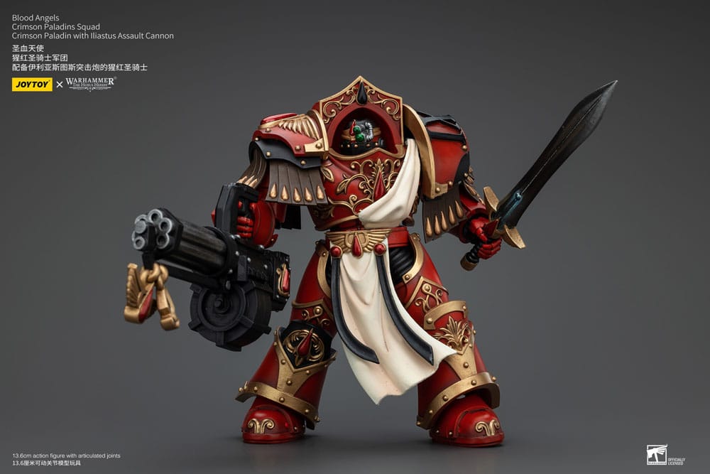 Warhammer The Horus Heresy Action Figure 1/18 Blood Angels Crimson Paladins Squad Crimson Paladin with Iliastus Assault Cannon 14 cm 6927054400294