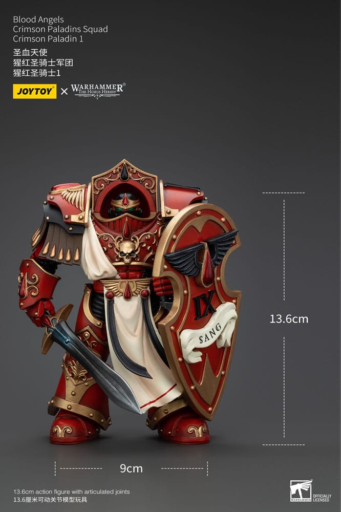 Warhammer The Horus Heresy Action Figure 1/18 Blood Angels Crimson Paladins Squad Crimson Paladin 1 14 cm 6927054400317