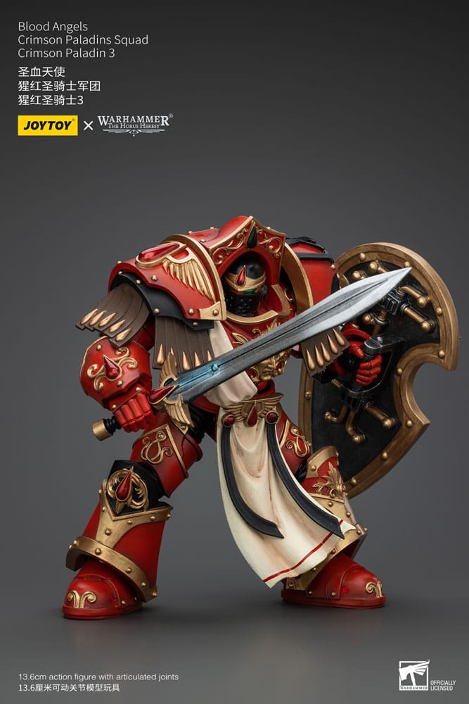 Warhammer The Horus Heresy Action Figure 1/18 Blood Angels Crimson Paladins Squad Crimson Paladin 3 14 cm 6927054400331