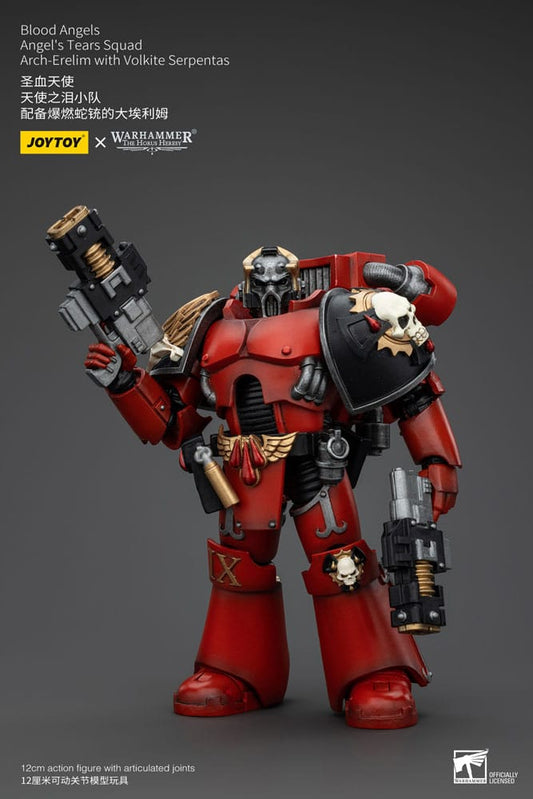 Warhammer The Horus Heresy Action Figure 1/18 Blood Angels Angel's Tears Squad Arch-Erelim with Volkite Serpentas 12 cm 6927054400355