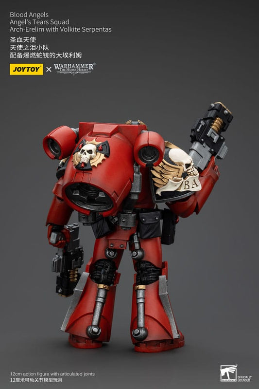 Warhammer The Horus Heresy Action Figure 1/18 Blood Angels Angel's Tears Squad Arch-Erelim with Volkite Serpentas 12 cm 6927054400355
