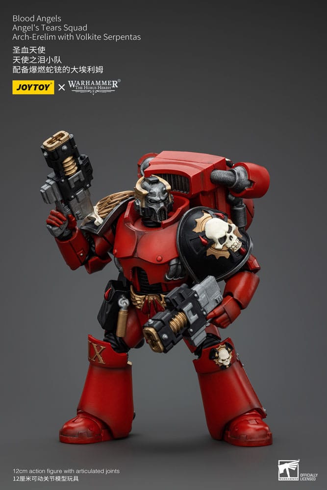 Warhammer The Horus Heresy Action Figure 1/18 Blood Angels Angel's Tears Squad Arch-Erelim with Volkite Serpentas 12 cm 6927054400355