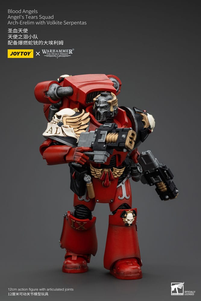 Warhammer The Horus Heresy Action Figure 1/18 Blood Angels Angel's Tears Squad Arch-Erelim with Volkite Serpentas 12 cm 6927054400355