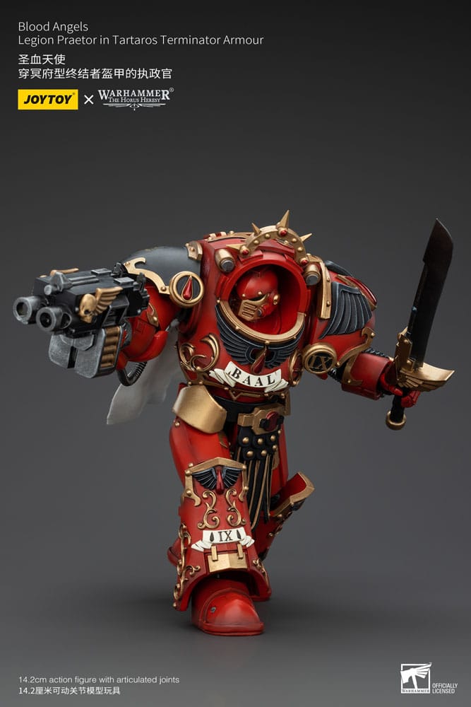 Warhammer The Horus Heresy Action Figure 1/18 Blood Angels Legion Praetor in Tartaros Terminator Armour 14 cm 6927054400386