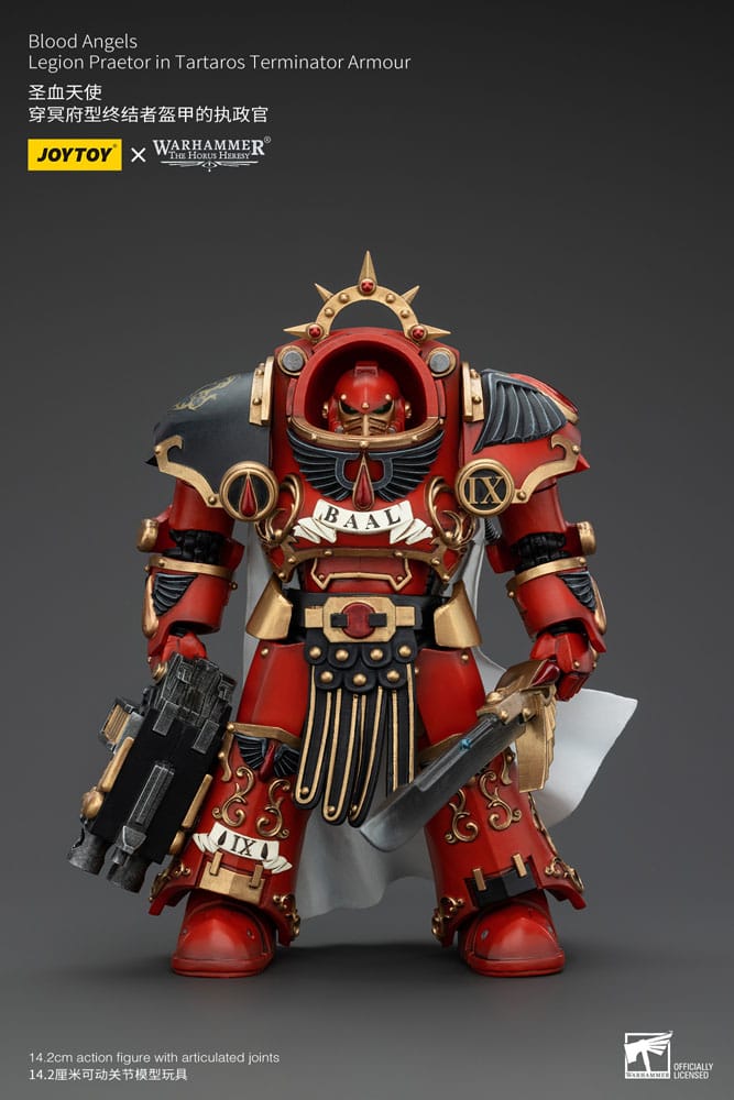 Warhammer The Horus Heresy Action Figure 1/18 Blood Angels Legion Praetor in Tartaros Terminator Armour 14 cm 6927054400386