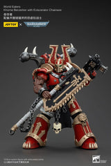 Warhammer 40k Action Figure 1/18 World Eaters Khorne Berzerker with Eviscerator Chainaxe 13 cm 6927054400553