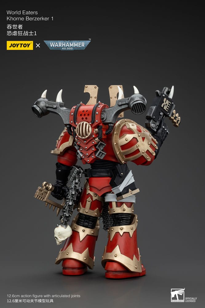 Warhammer 40k Action Figure 1/18 World Eaters Khorne Berzerker 1 13 cm 6927054400577