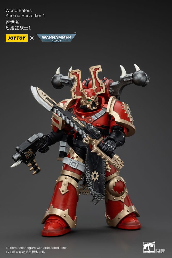 Warhammer 40k Action Figure 1/18 World Eaters Khorne Berzerker 1 13 cm 6927054400577