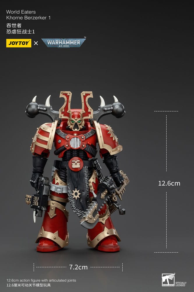 Warhammer 40k Action Figure 1/18 World Eaters Khorne Berzerker 1 13 cm 6927054400577