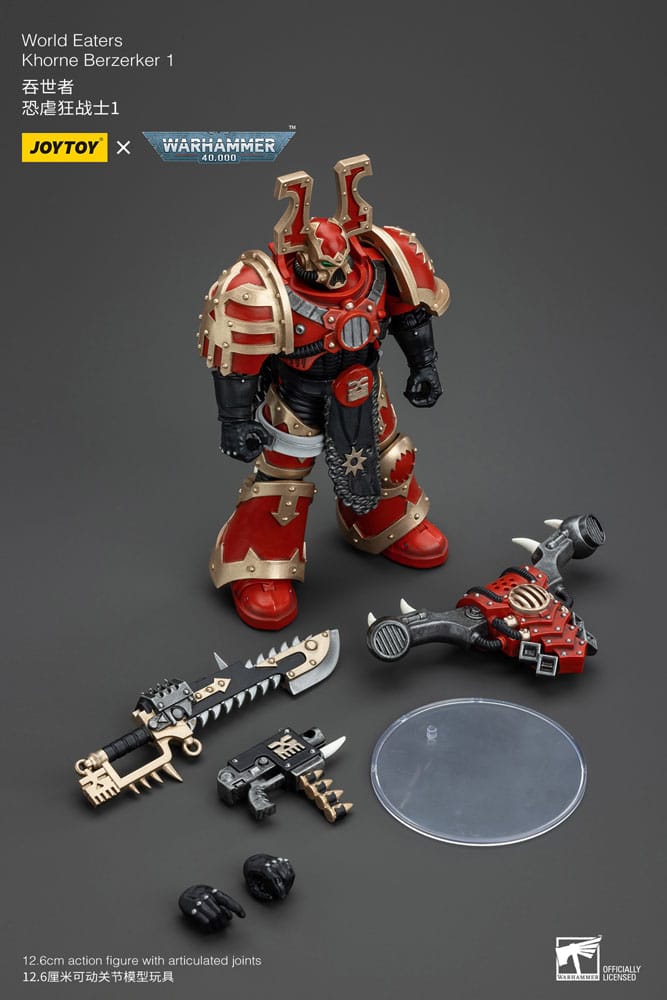 Warhammer 40k Action Figure 1/18 World Eaters Khorne Berzerker 1 13 cm 6927054400577