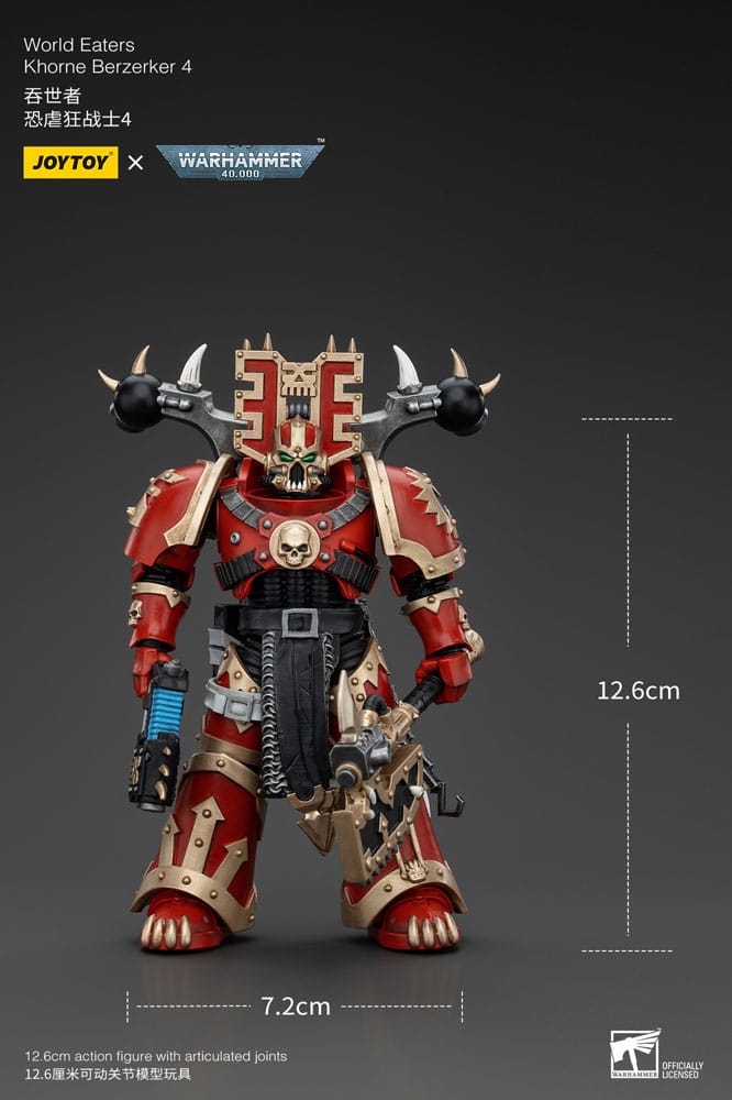 Warhammer 40k Action Figure 1/18 World Eaters Khorne Berzerker 4 13 cm 6927054400607