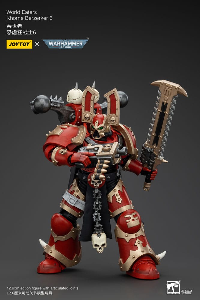 Warhammer 40k Action Figure 1/18 World Eaters Khorne Berzerker 6 13 cm 6927054400621