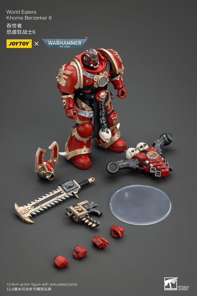 Warhammer 40k Action Figure 1/18 World Eaters Khorne Berzerker 6 13 cm 6927054400621