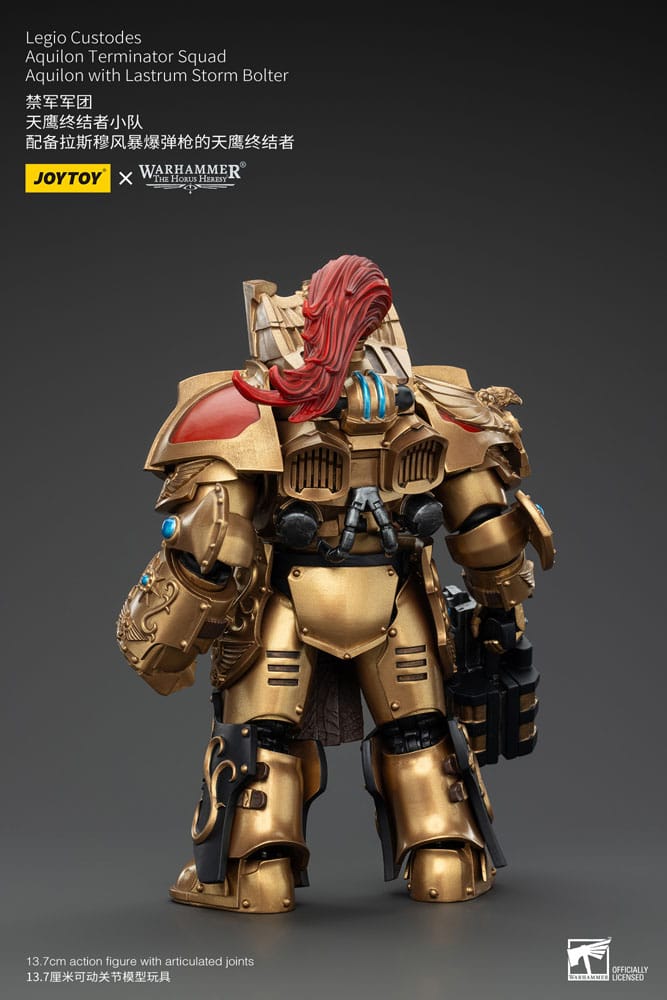 Warhammer The Horus Heresy Action Figure 1/18 Legio Custodes Aquilon Terminator Squad Aquilon with Lastrum Storm Bolter 14 cm 6927054400744