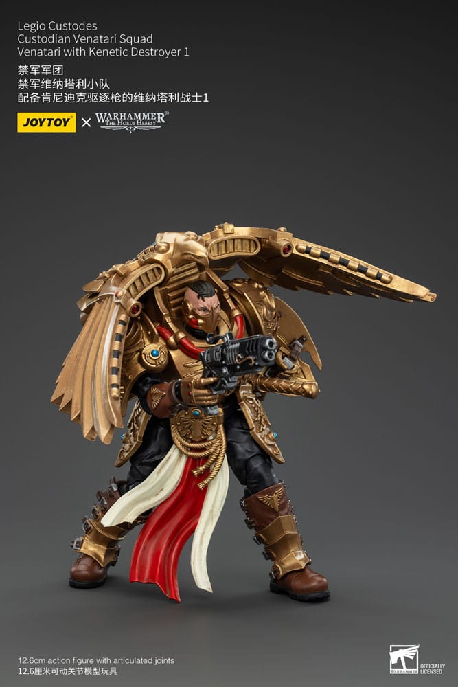 Warhammer The Horus Heresy Action Figure 1/18 Legio Custodes Custodian Venatari Squad Venatari with Kenetic Destroyer 1 13 cm 6927054400775