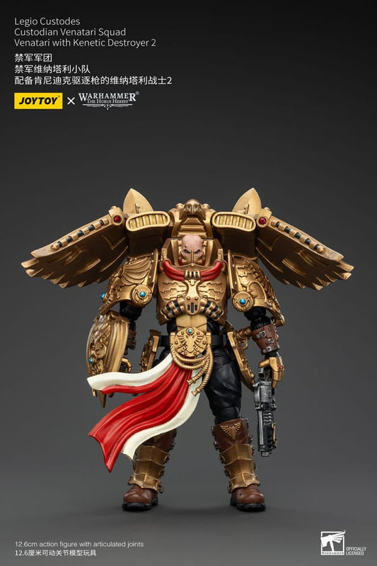 Warhammer The Horus Heresy Action Figure 1/18 Legio Custodes Custodian Venatari Squad Venatari with Kenetic Destroyer 2 13 cm 6927054400782