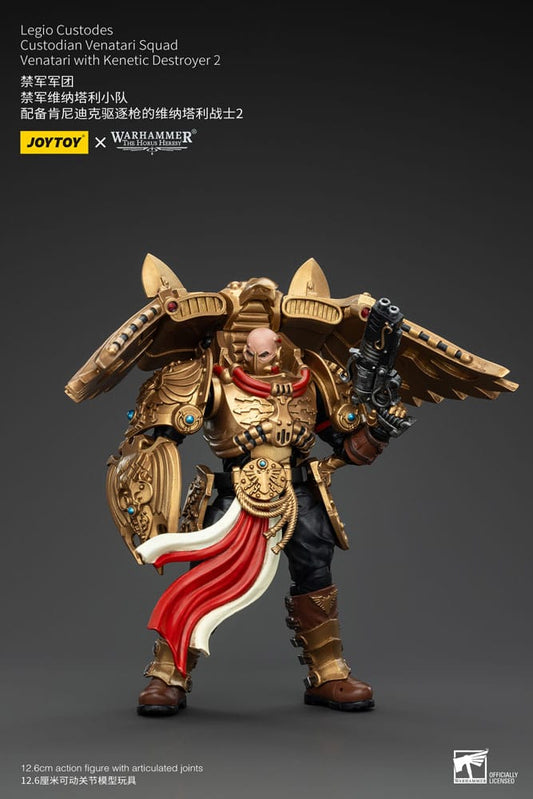 Warhammer The Horus Heresy Action Figure 1/18 Legio Custodes Custodian Venatari Squad Venatari with Kenetic Destroyer 2 13 cm 6927054400782