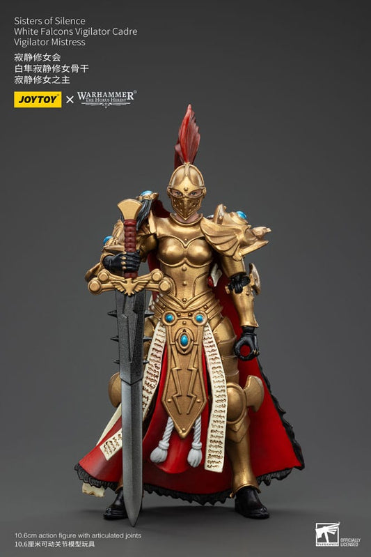 Warhammer The Horus Heresy Actionfigur Sisters of Silence White Falcons Vigilator Cadre Vigilator Mistress 19 cm 6927054400850