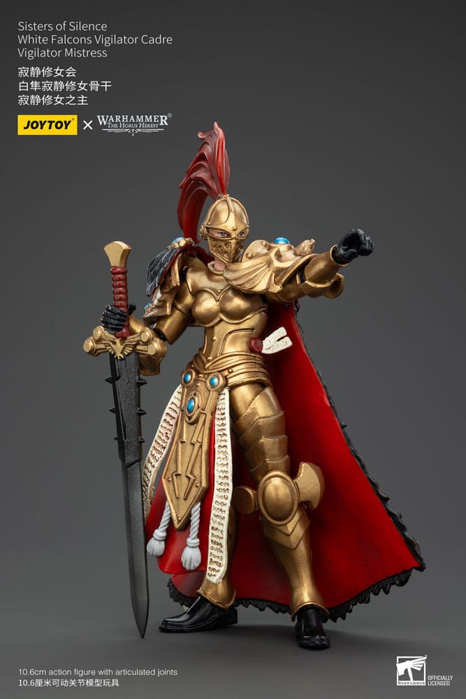 Warhammer The Horus Heresy Actionfigur Sisters of Silence White Falcons Vigilator Cadre Vigilator Mistress 19 cm 6927054400850