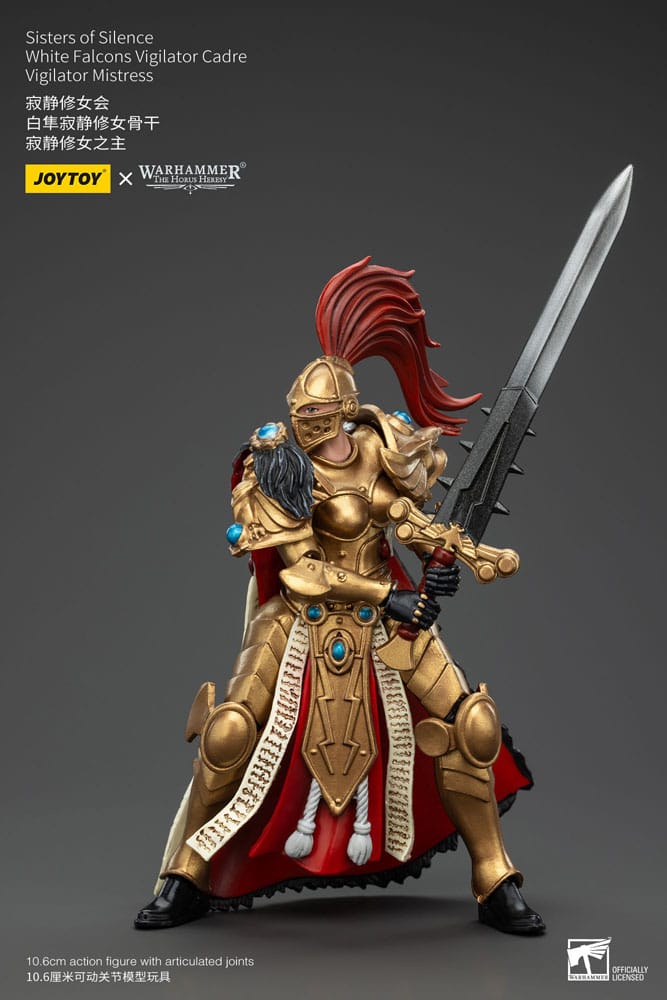 Warhammer The Horus Heresy Actionfigur Sisters of Silence White Falcons Vigilator Cadre Vigilator Mistress 19 cm 6927054400850