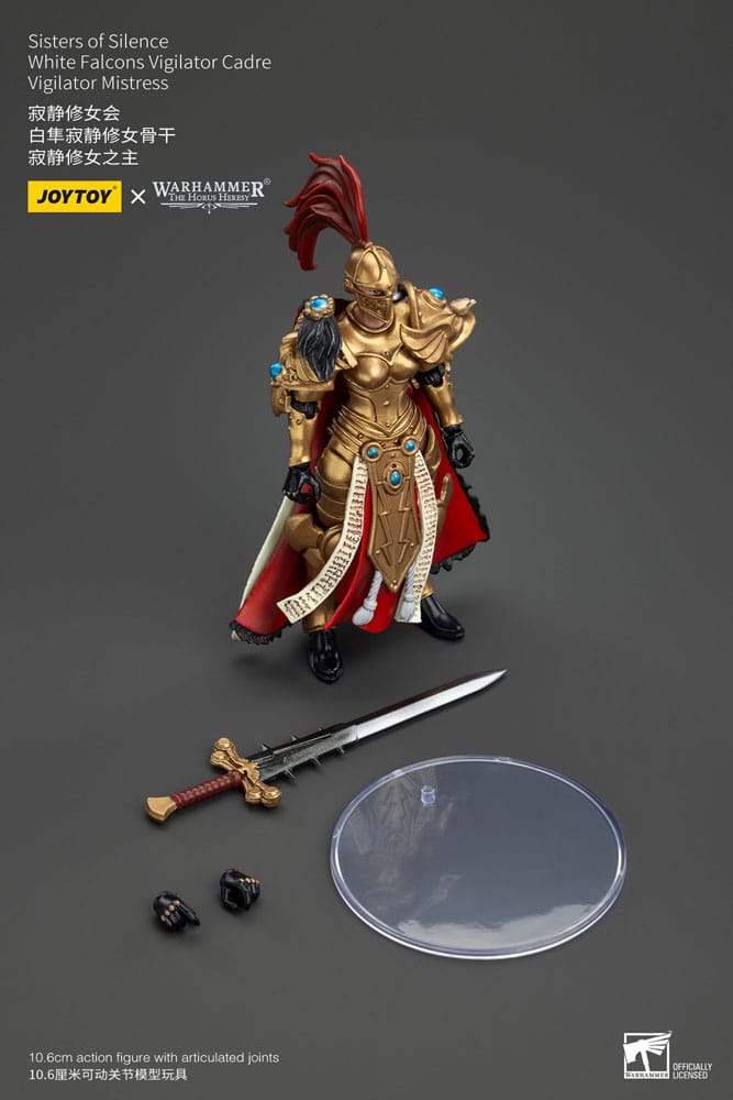 Warhammer The Horus Heresy Actionfigur Sisters of Silence White Falcons Vigilator Cadre Vigilator Mistress 19 cm 6927054400850