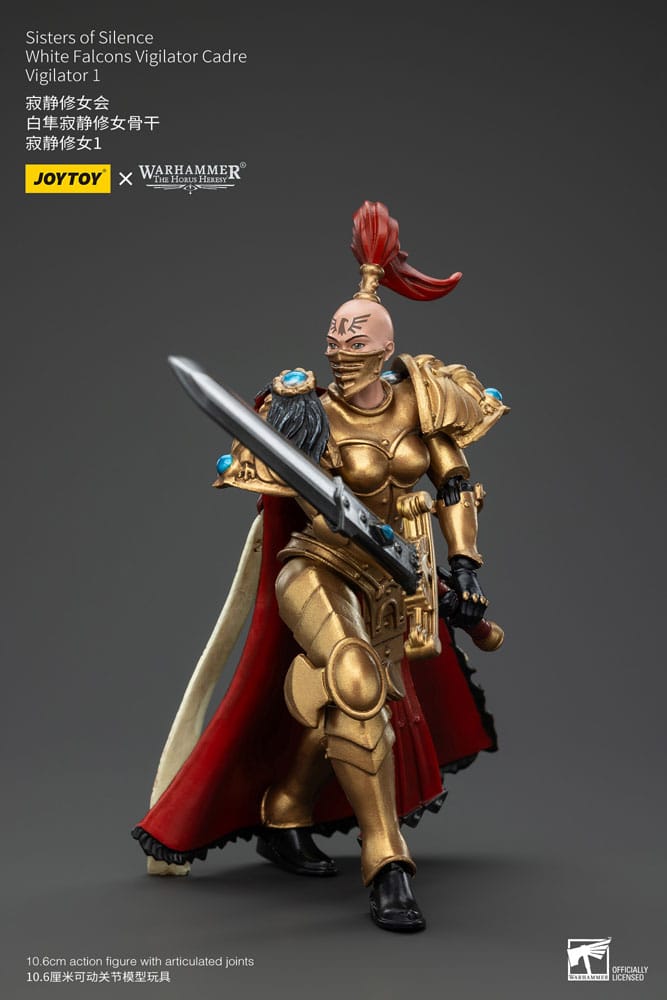 Warhammer The Horus Heresy Actionfigur Sisters of Silence White Falcons Vigilator Cadre Vigilator 1 19 cm 6927054400867
