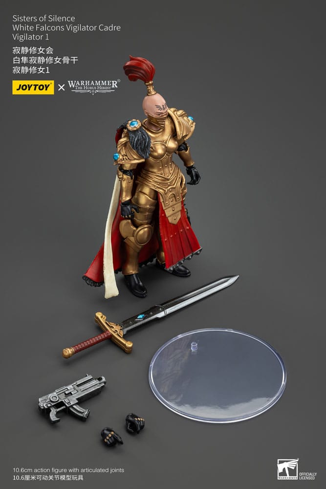 Warhammer The Horus Heresy Actionfigur Sisters of Silence White Falcons Vigilator Cadre Vigilator 1 19 cm 6927054400867