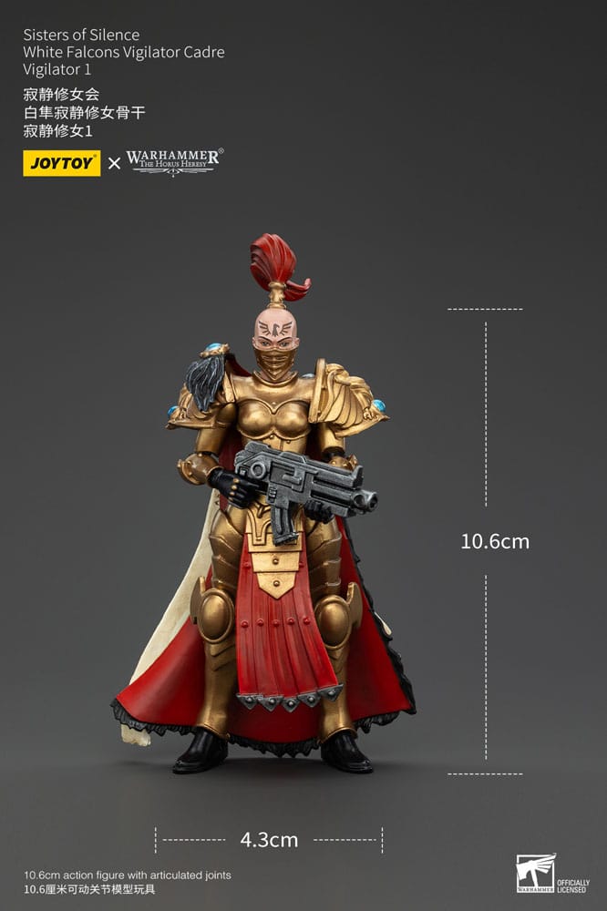 Warhammer The Horus Heresy Actionfigur Sisters of Silence White Falcons Vigilator Cadre Vigilator 1 19 cm 6927054400867