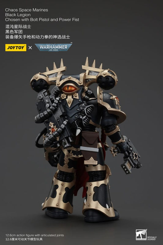 Warhammer 40k Actionfigur Chaos Space Marines Black Legion Chosen with Bolt Pistol and Power Fist 20 cm 6927054400966