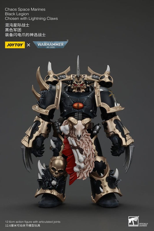 Warhammer 40k Actionfigur Chaos Space Marines Black Legion Chosen with Lightning Claws 20 cm 6927054400973