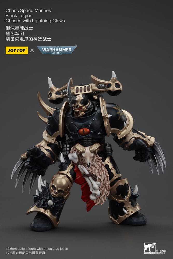 Warhammer 40k Actionfigur Chaos Space Marines Black Legion Chosen with Lightning Claws 20 cm 6927054400973