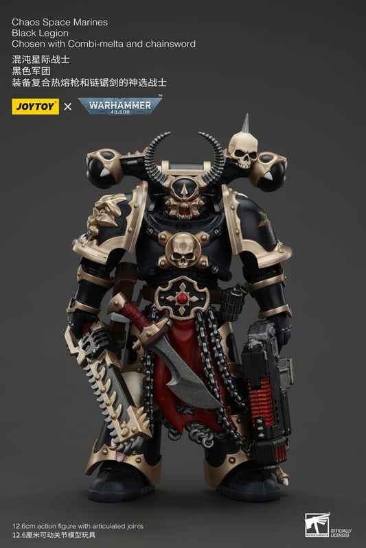 Warhammer 40k Actionfigur Chaos Space Marines Black Legion Chosen with Combi-melta and chainsword 20 cm 6927054400980